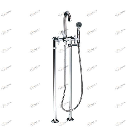 Смеситель для ванны ½" с душевым гарнитуром, напольный монтаж JOERGER Cronos 637.20.140.000