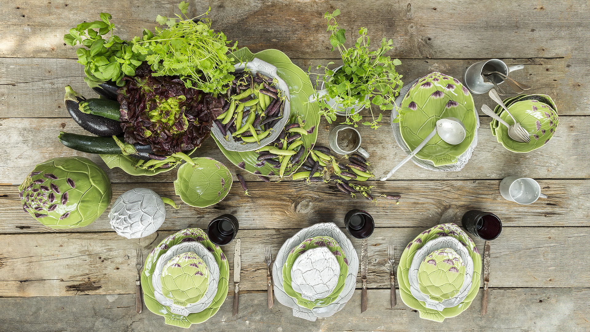 10636883 Bordallo Pinheiro Салатник Bordallo Pinheiro Артишок 32,5см, керамика Керамика  - Вид №1