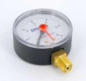 Манометр радиальный 3/8" 80 мм EMMETI 6 бар