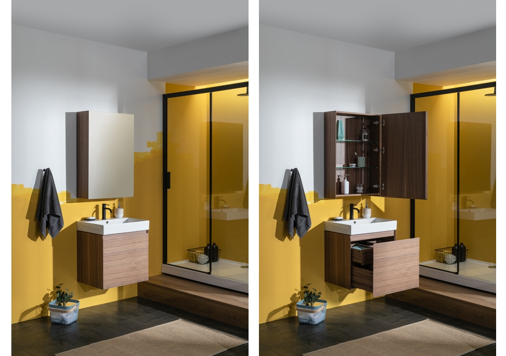 Мебель для ванной Aquanet Нью-Йорк 60 орех 00211659 - Вид №10