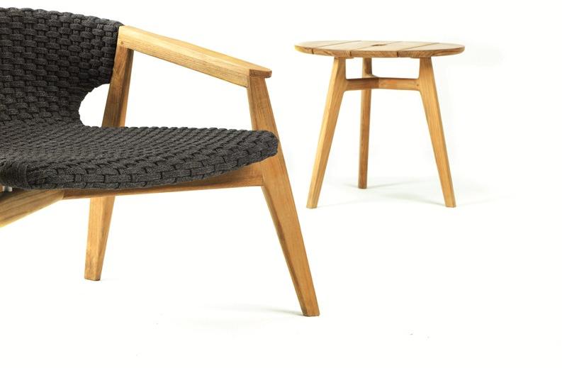 Ethimo Садовое кресло из синтетической ткани с подлокотниками Knit Knitpo01 - Вид №22