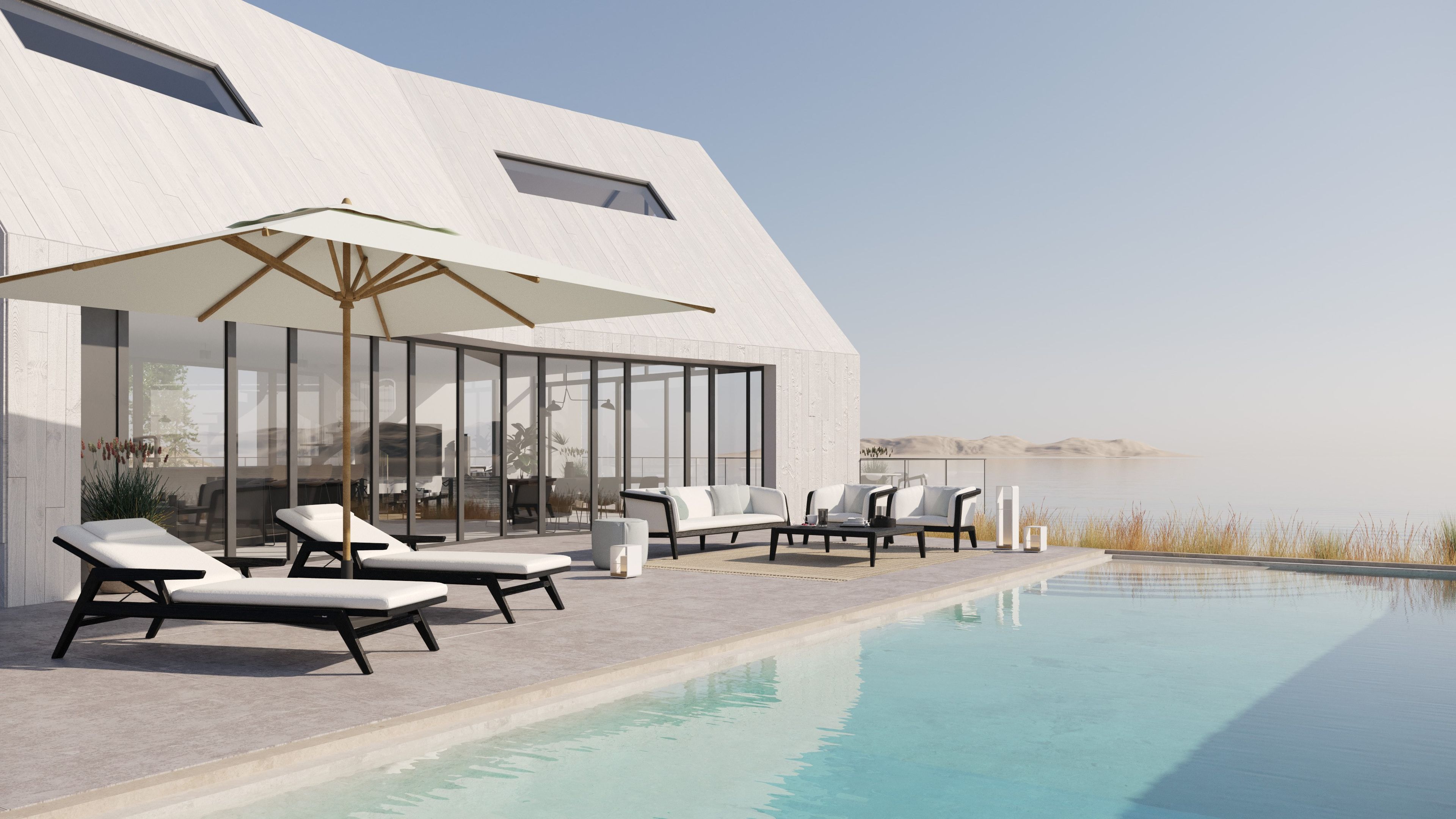 Низкий квадратный стол из тикового дерева MANUTTI Sunrise ARCH-00130715 - Вид №4