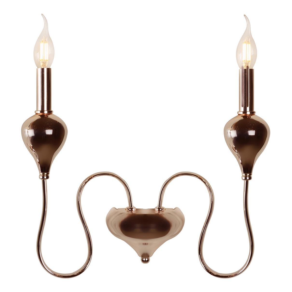 Бра настенное золотистое iLamp Lady GD 88003-2 GD ILAMP СВЕЧА 00-3949161 Золото  - Вид №1