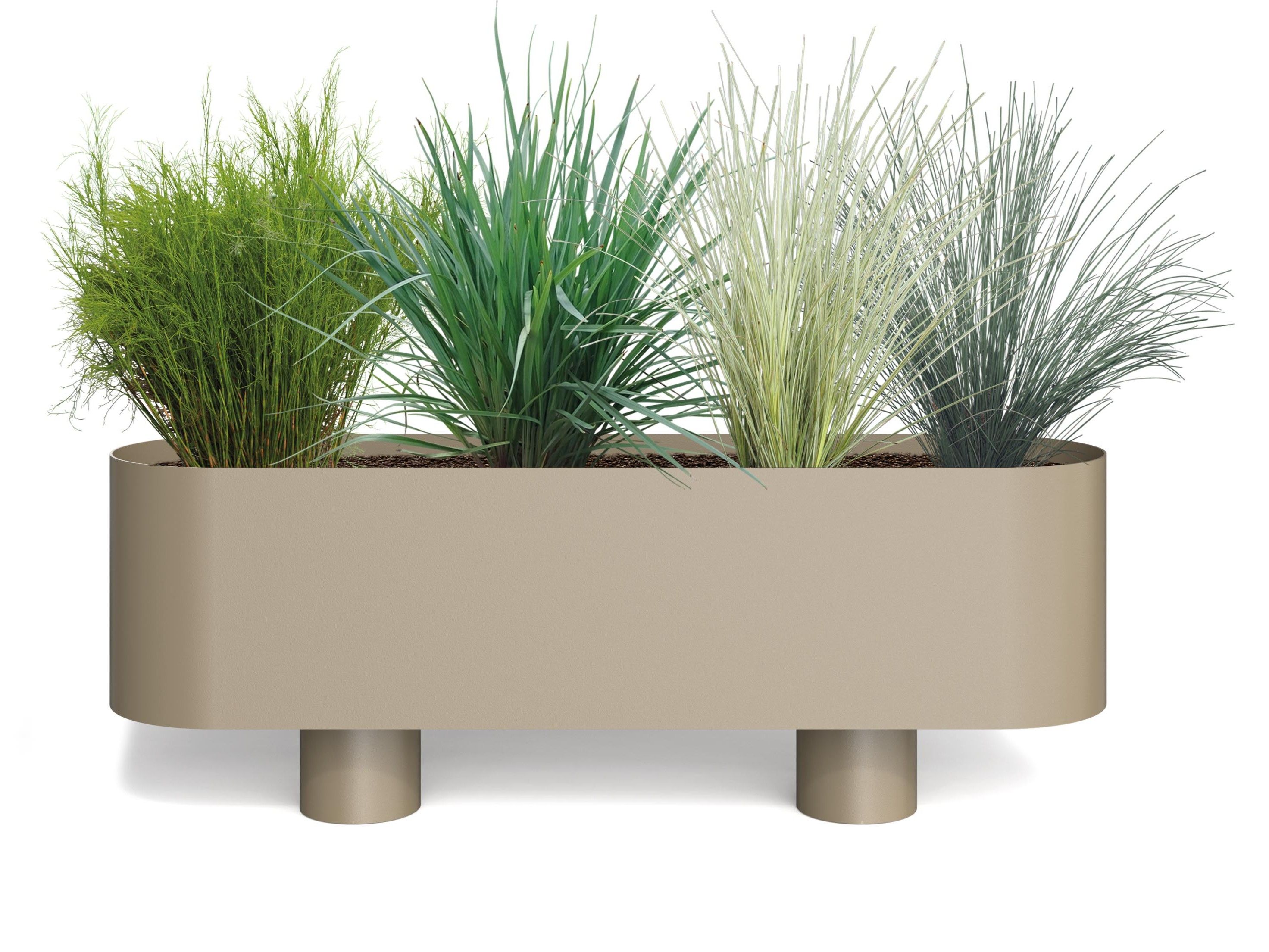 Прямоугольная стальная плантатор Metalco залив ARCH-00022656