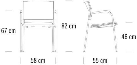 Thonet Штабелируемый стул с подлокотниками S 360 sun-id-1448108 - Вид №1