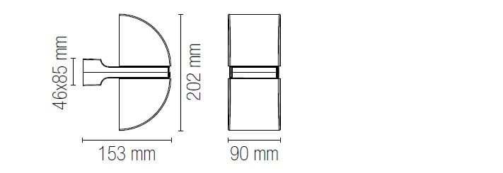 Алюминиевый регулируемый светодиодный уличный настенный светильник Fan Europe Lighting INTEC ARCH-00130716 - Вид №2