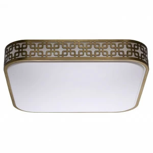 Потолочный светодиодный светильник ДУ De Markt Ривз 10 674015001 DE MARKT РИВЗ 203904 Белый;бронза