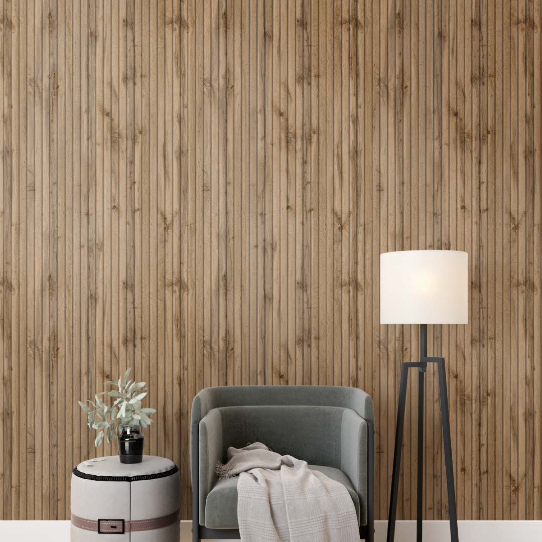 Профиль Финиш МДФ Stella Beats Light Пекан 2700x77x16 (упак.4шт.) STSR-206 - Вид №1