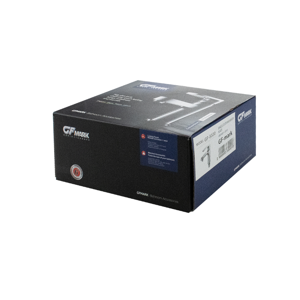 GFmark - Смеситель на раковину, шаровый, хромированный, код: 5330  - Вид №1