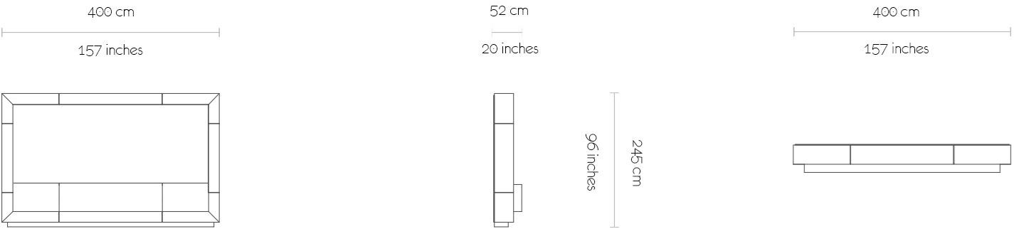 MORADA Тумба под ТВ из лакированного дуба с откидными дверцами Marco Marco wu - Вид №5