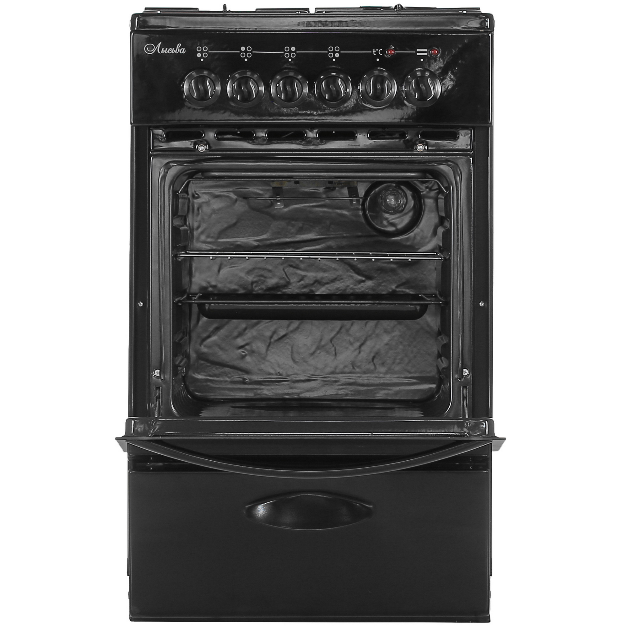 8141010 Комбинированная плита Лысьва ЭГ 401 МС-2у черный STDN-0106035 - Вид №6