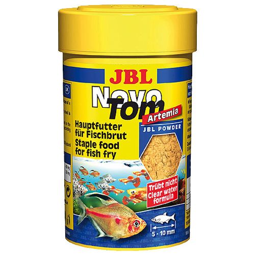 ПР0021600 Корм для рыб NovoTom Artemia Пылевидный корм для мальков с артемией, 100мл. (60г) JBL 