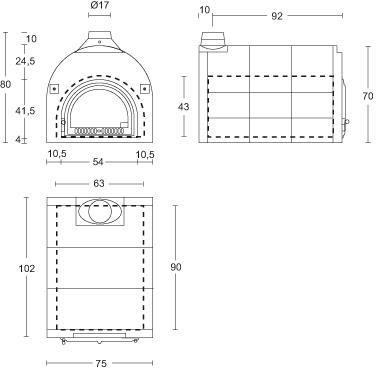 Piazzetta Печь для пиццы на дровах Cottura a legna sun-id-1372296 - Вид №1