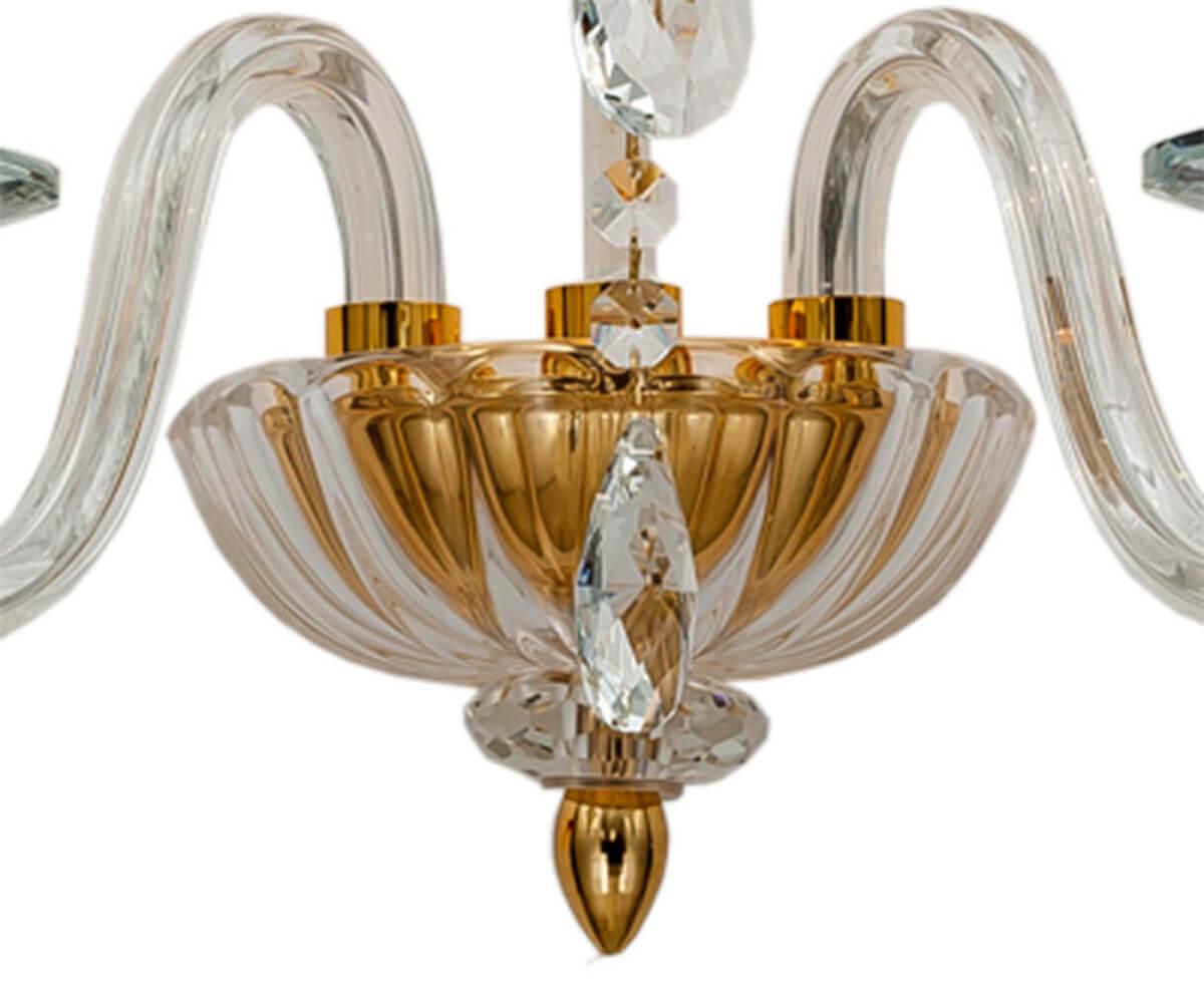 Бра настенное прозрачное Lumien Hall "Лотер" 2025/2W-CLGD LUMIEN HALL СВЕЧА 00-3931600 Прозрачный  - Вид №1