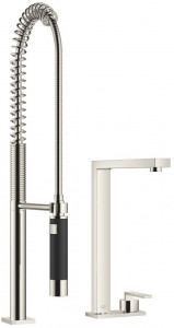 32843680-08_1_27784970-08_1 Смеситель на два отверстия с накладной панелью с profi-душевым гарнитуром - платина Dornbracht Lot