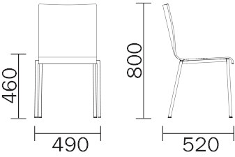 Pedrali Штабелируемый стул Kuadra sun-id-1403615 - Вид №3