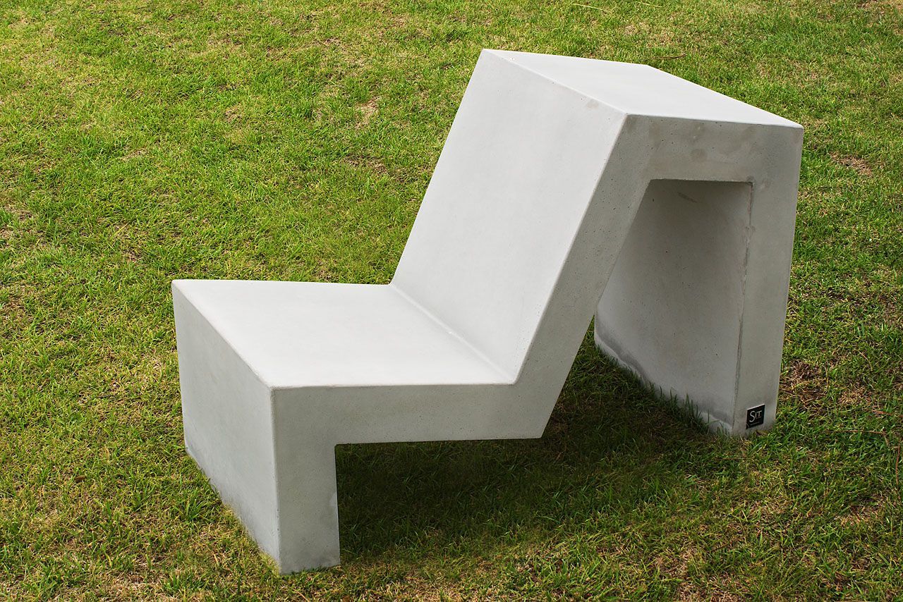Бетонное наружное сиденье SIT Плесень ARCH-00008807 - Вид №2