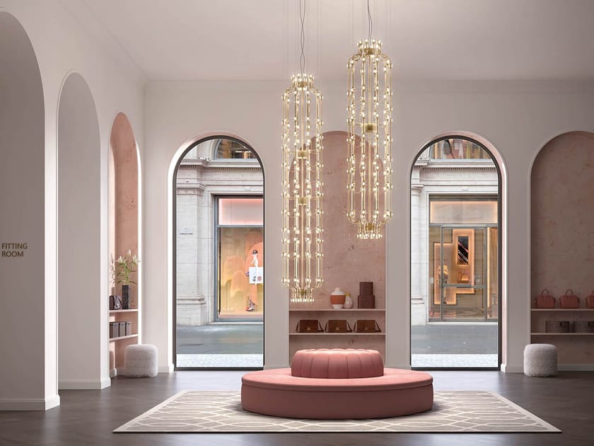 Стеклянный светодиодный подвесной светильник Masiero Raqam ARCH-00029536