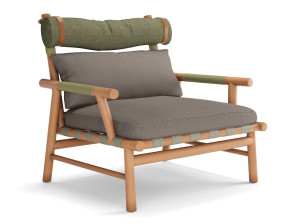 Садовое кресло из тикового дерева и Sunbrella®