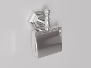 Металлический держатель рулона с крышкой