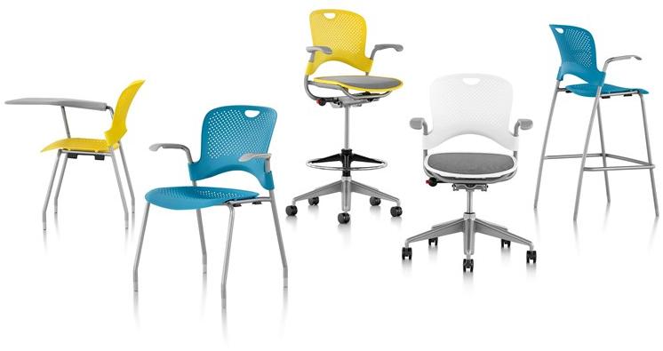 Herman Miller Высокий штабелируемый стул из нейлона® с подлокотниками Caper sun-id-1515811 - Вид №3