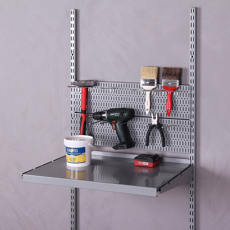 Перфорированная панель , 593х155 мм, серый LJPS0523 Public Steel Россия  - Вид №1