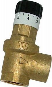 Перепускной клапан угловой BB WATTS USV 3/4" 0,06-0,36 bar. Без накидной гайки