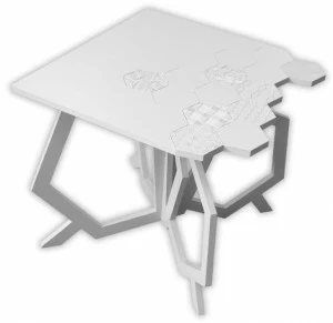 LAS Высокий журнальный столик из мдф для гостиной