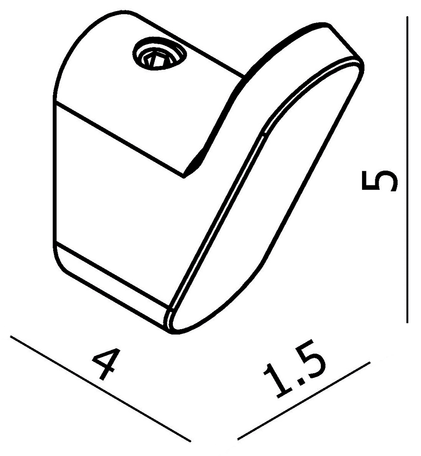 33031A Крючок подвесной цвет хром LANGBERGER VICO - Вид №2