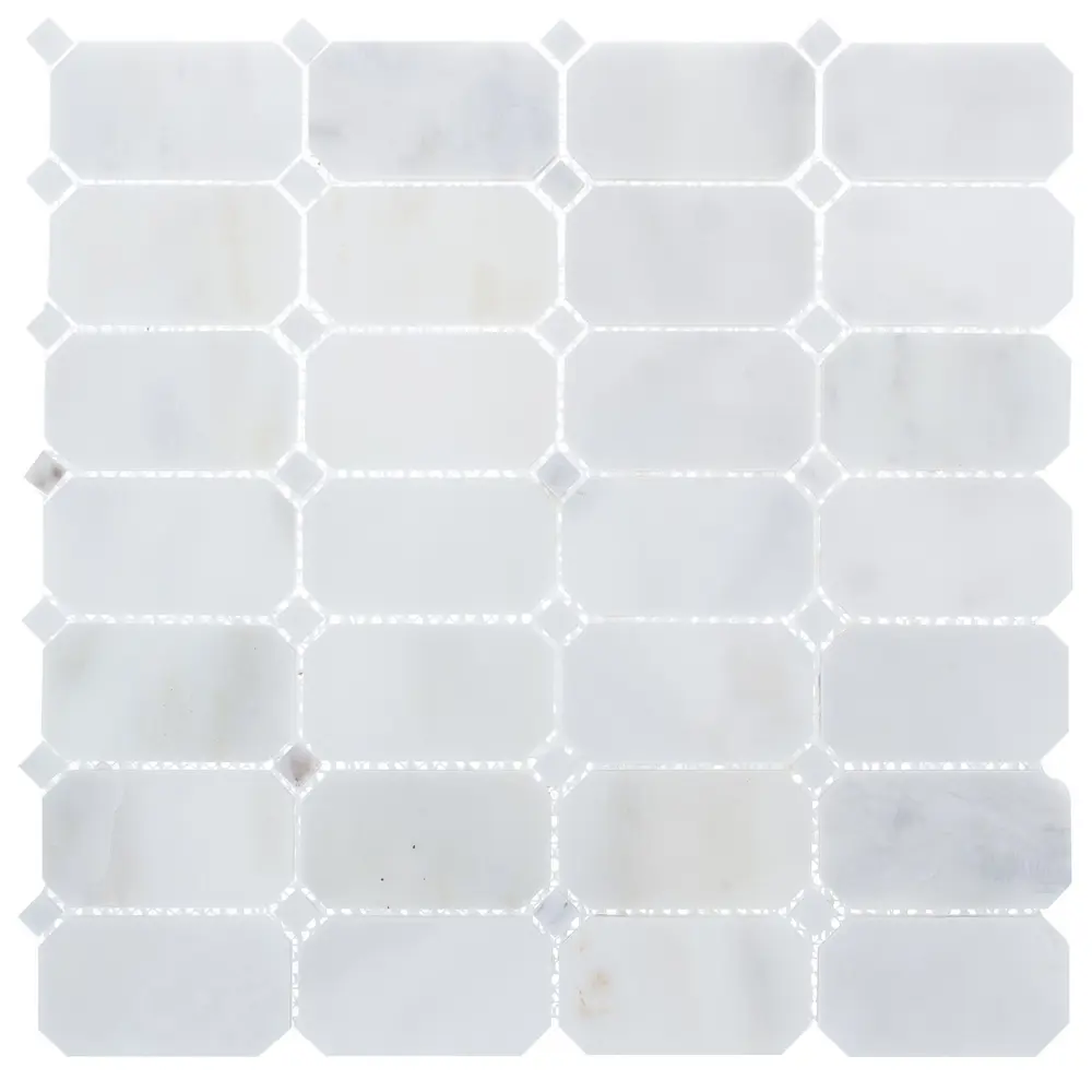 Мозаика Artens «White», 30х30 см, мрамор, цвет белый 18738417 STLM-2111512  - Вид №1