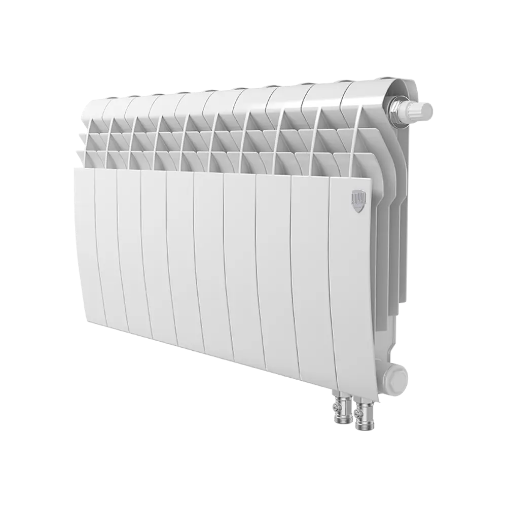 Радиатор секционный Royal Thermo Biliner RTBBTVR35010 350/87 10 секций нижнее правое подключение биметалл белый 82758200 STLM-2192862 - Вид №1