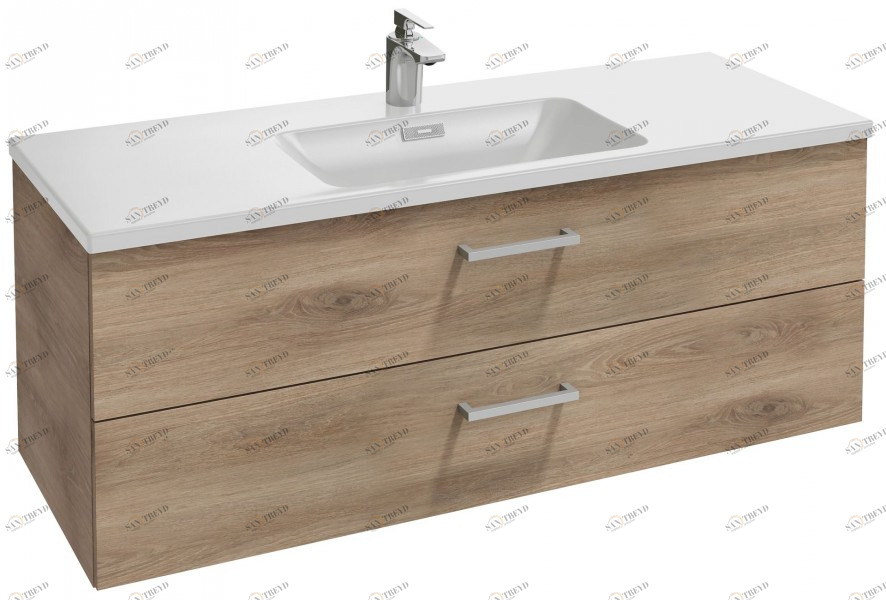 EB2071-R2-N18 Мебель под раковину-столешницу 120 см, 2 выдвижных ящика, прямоугольная ручка Jacobdelafon VOX Santreyd