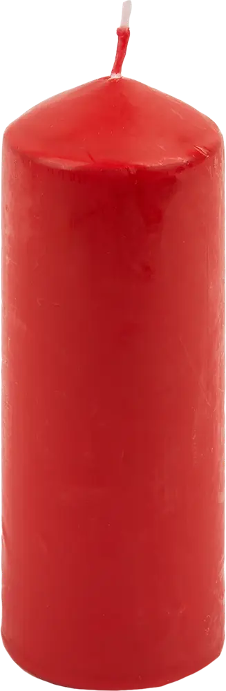 89369092 Свеча столбик красная 17 см STLM-0831040