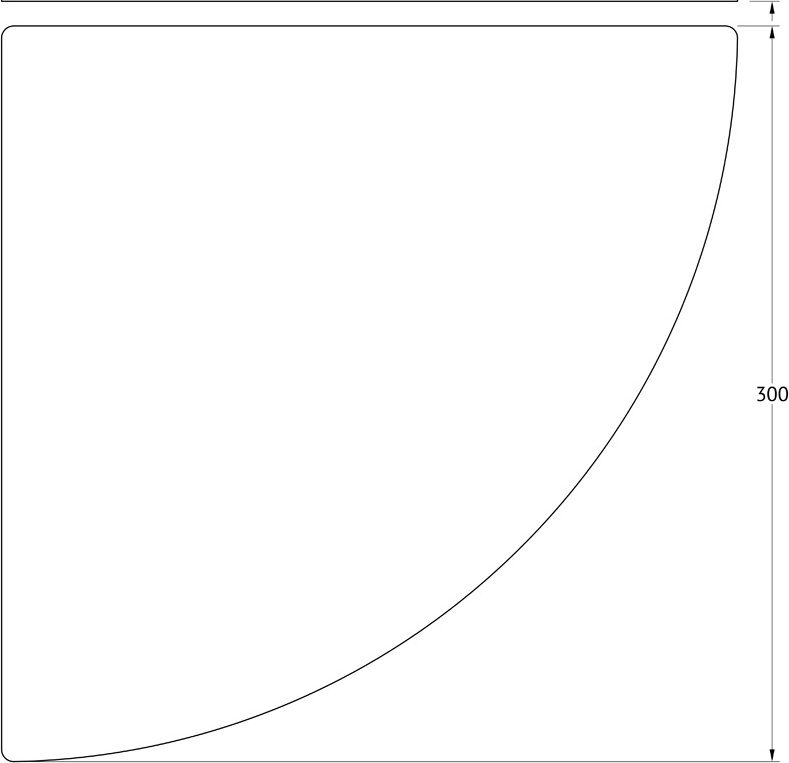 ELU 024 Полка угловая 30 cm ELLUX Ellux - Вид №1