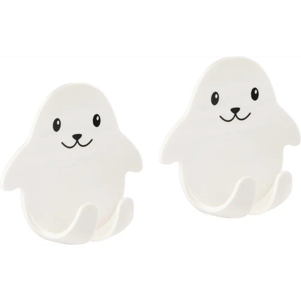 Набор крючков самоклеящиеся Тюлени 6x7 см, белый 2 шт Santreyd STLM-2140248