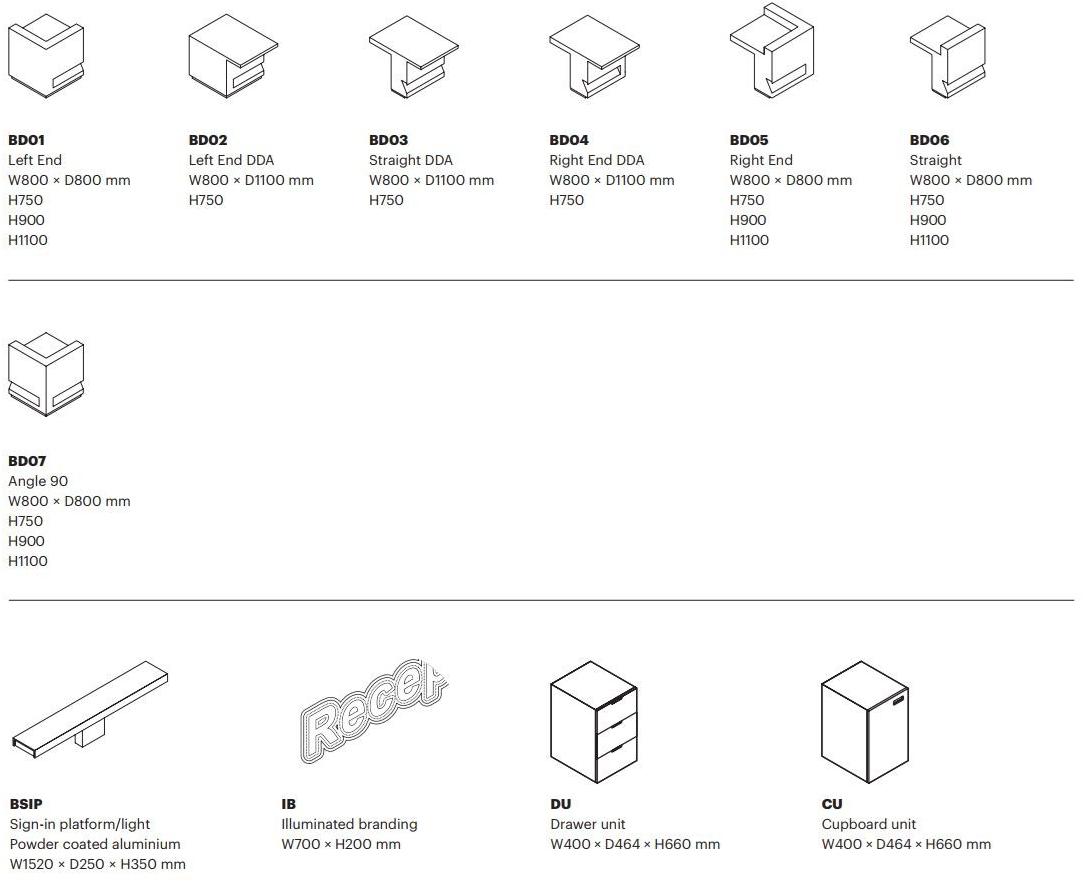 Isomi Модульная стойка администратора из меди Blok sun-id-1423089 - Вид №3
