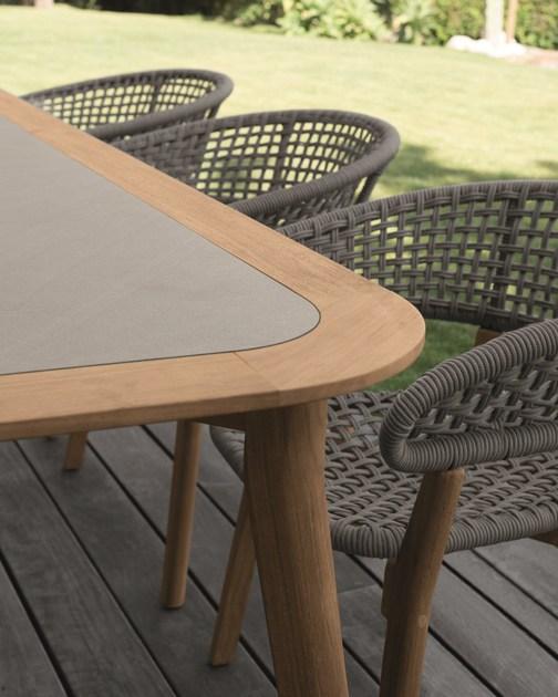 Talenti Штабелируемый садовый стул из тикового дерева Moon teak Montekppz - Вид №4