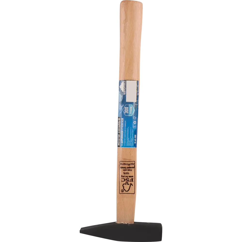84409884 Молоток слесарный Vertextools 10-60-300 деревянная рукоятка 300 г STLM-0049623  - Вид №3