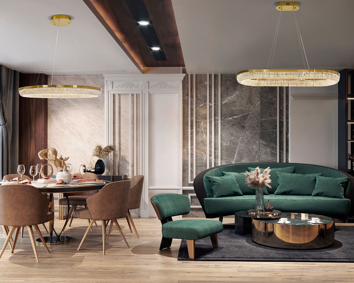 Подвесной светильник из нержавеющей стали с кристаллами K-Lighting IMPERIUM ARCH-00147899 - Вид №1