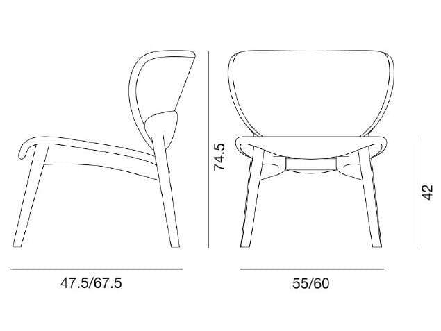 Мягкий стул из ясеня Billiani Fleuron ARCH-00099613 - Вид №7