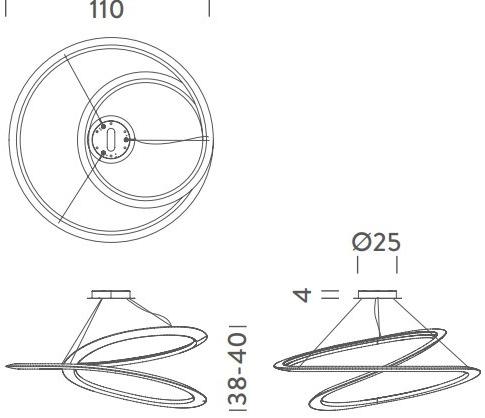 NEMO Светодиодная подвесная лампа из экструдированного алюминия Kepler sun-id-1451722 - Вид №7