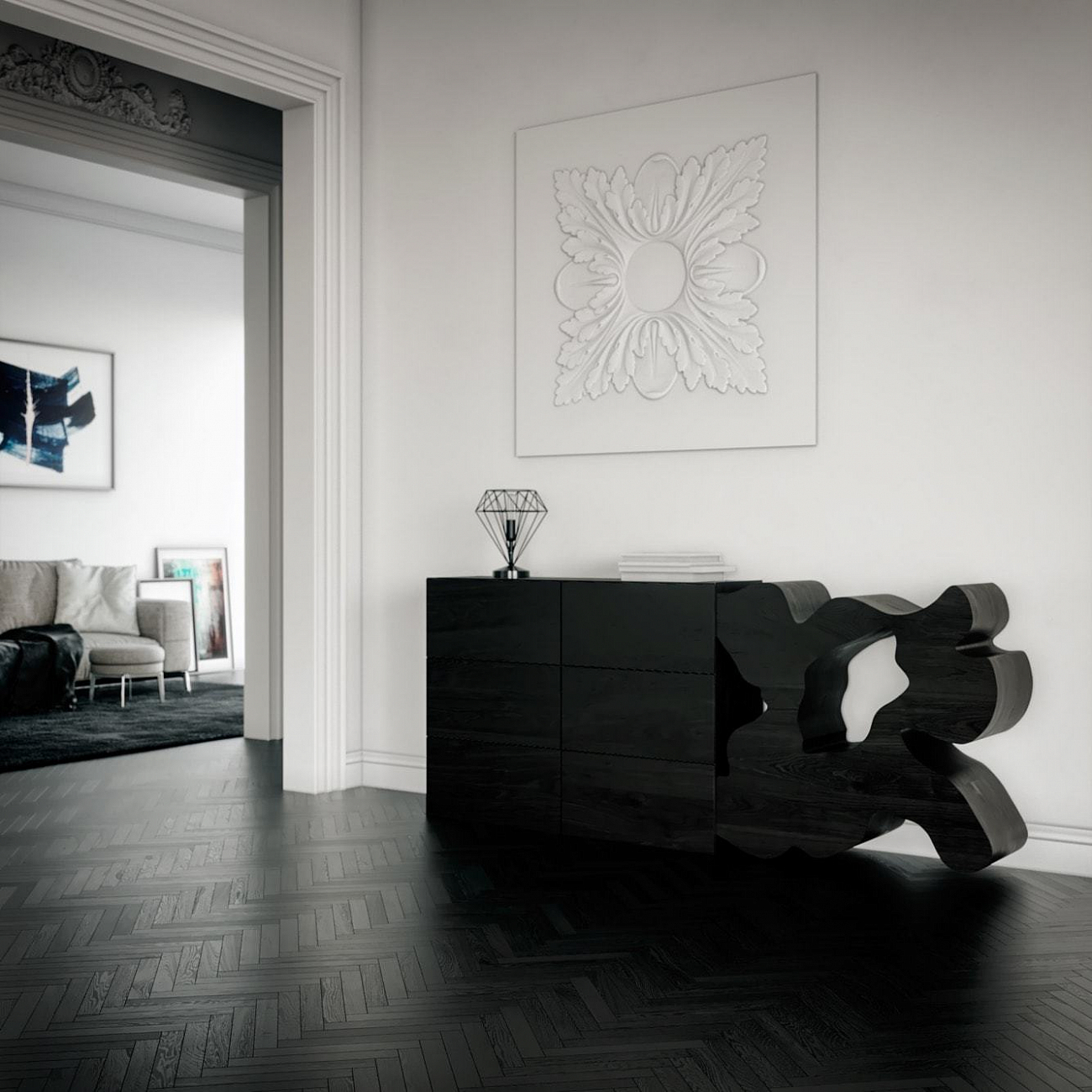 Комод с 6 ящиками орех "Пень толстый" от Odingeniy ODINGENIY ДИЗАЙНЕРСКИЕ, КОМОДЫ "ПЕНЬ" ОТ ODINGENIY 178423 Коричневый;орех  - Вид №5