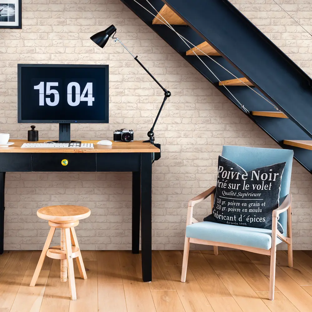 Обои виниловые Vog Collection Кирпичи бежевые 1.06 м VV31152-22 STLM-2092249 - Вид №2