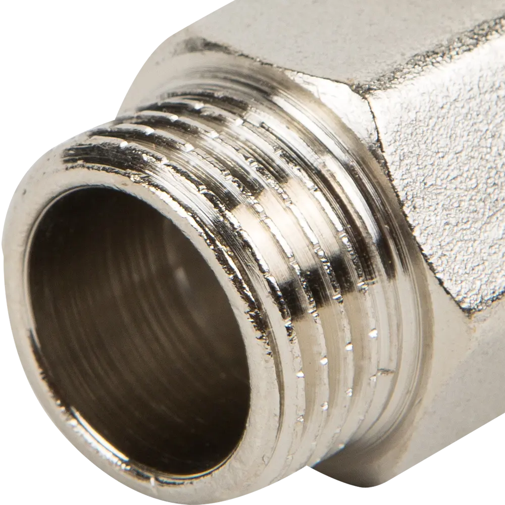 Удлинитель Valtec 1/2"х50 мм внутренняя-наружная резьба никелированная латунь VTr.197.N.0450 10508203 STLM-2186463  - Вид №1