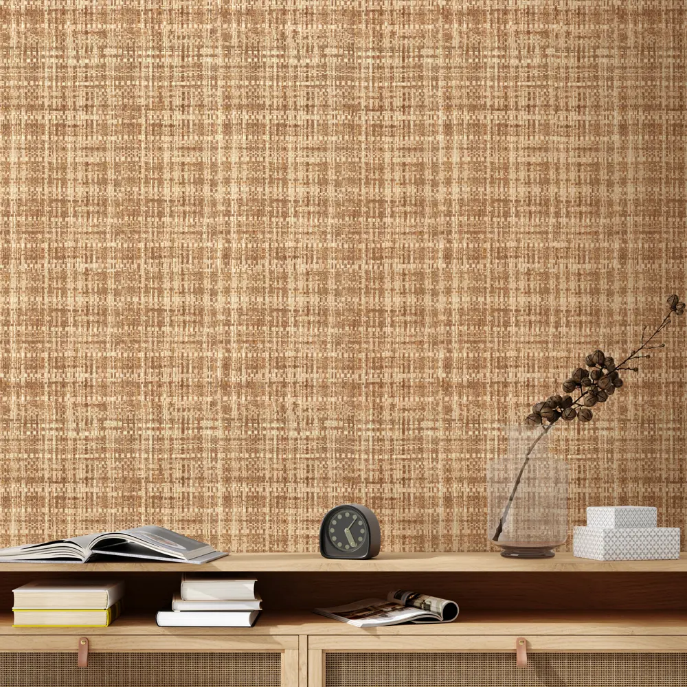 Обои флизелиновые Euro Decor Coco коричневые 1.06 м ED7215-02 88224176 STLM-2077919 - Вид №2