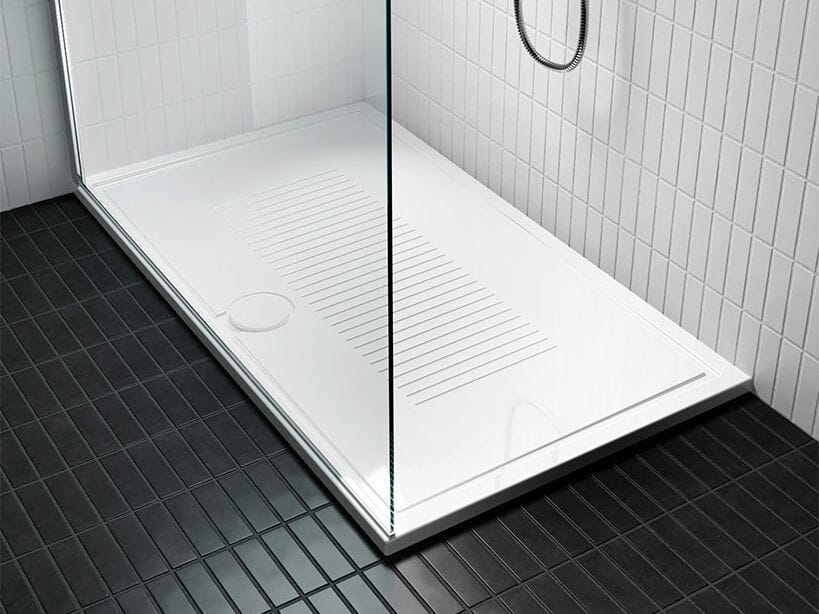 Керамический прямоугольный нескользящий поддон для душа TAMANACO CERAMIC 30 WHITE GLOSSY ARCH-00136845