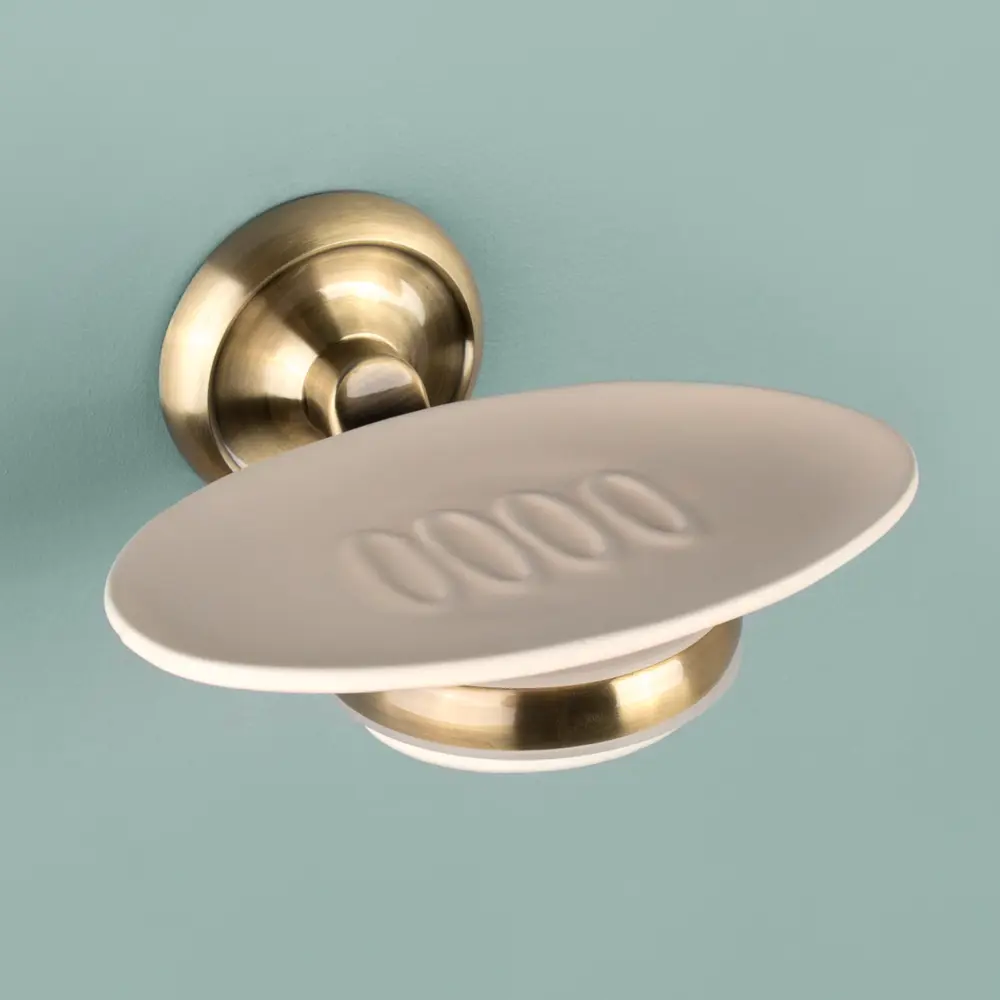 Мыльница Antico подвесная металл цвет латунь VERRAN STLM-2190372 - Вид №1