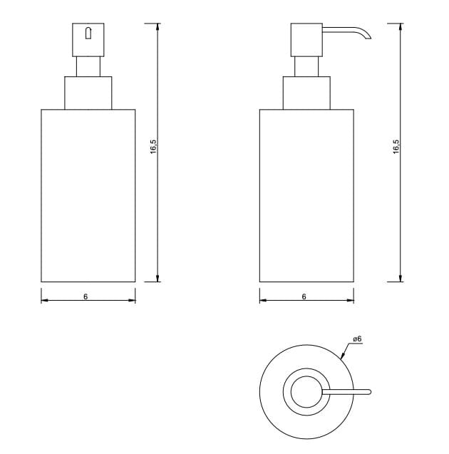 Дозатор мыла из нержавеющей стали Nic стержень ARCH-00085788 - Вид №1