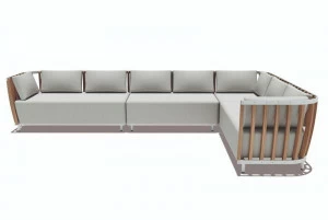 Ethimo Модульный садовый диван из тикового дерева Swing