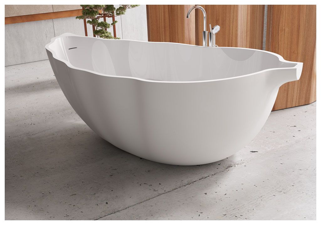 Ванна из искусственного камня Aquanet Blossom V8 193x88, глянцевая - Вид №4